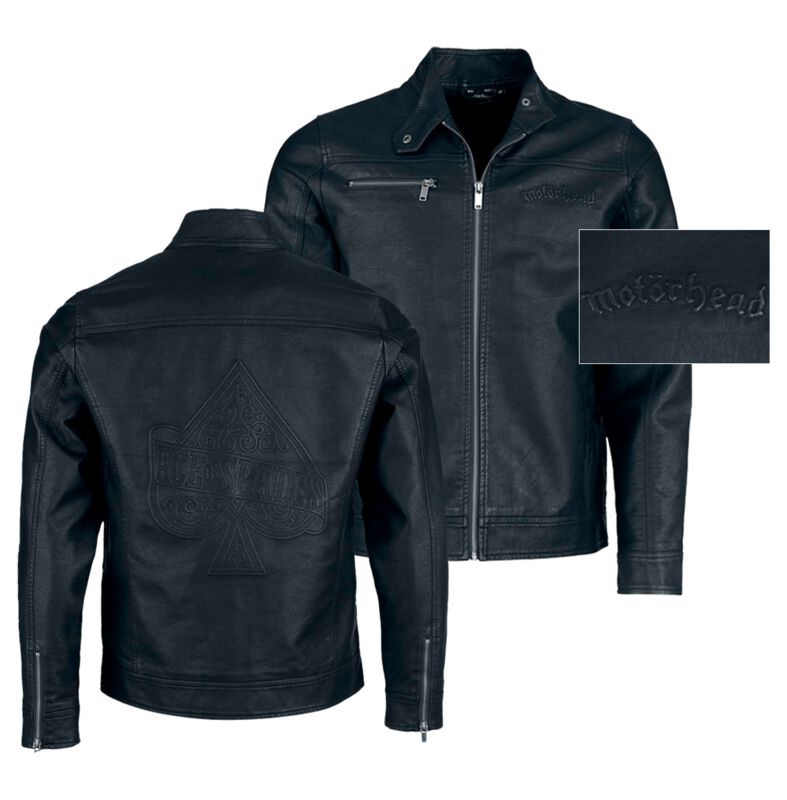 Levně Motörhead EMP Signature Collection Bunda imitace kůže černá