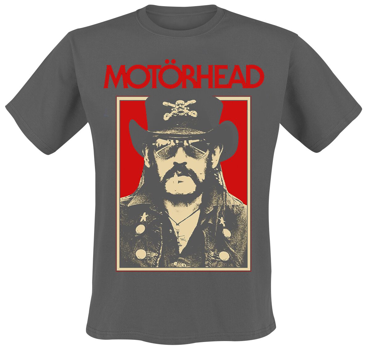 Motörhead Lemmy RJ Photo T-Shirt charcoal