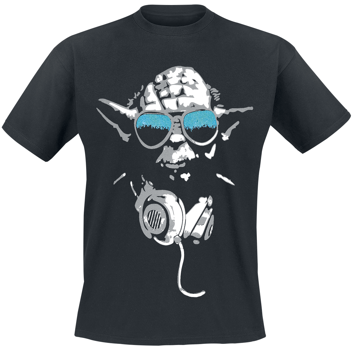 Star Wars - Yoda Cool - T-Shirt - schwarz