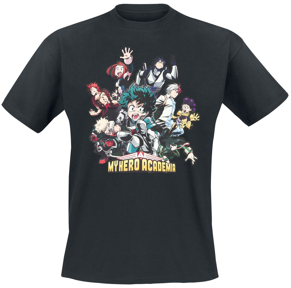My Hero Academia Heroes T-Shirt schwarz