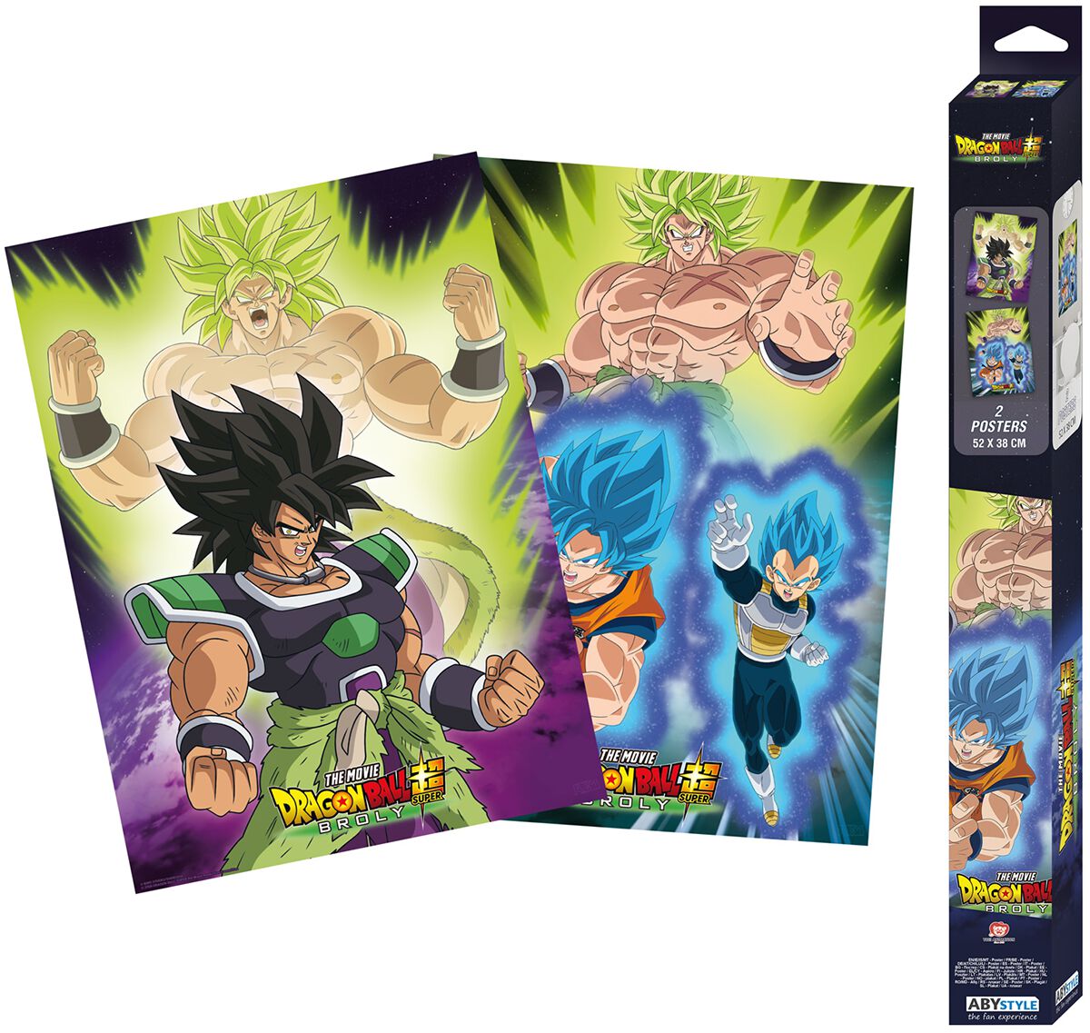 Image of Dragon Ball Super - Broly - Poster 2er Set Chibi Design Poster multicolor