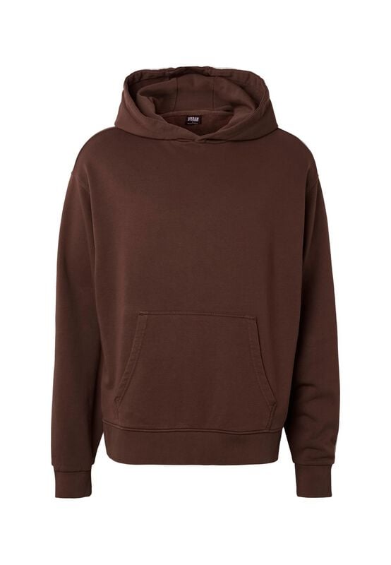 Urban Classics Kapuzenpullover - Heavy Washed Boxy Hoodie - S bis 4XL - für Männer - Größe S - braun