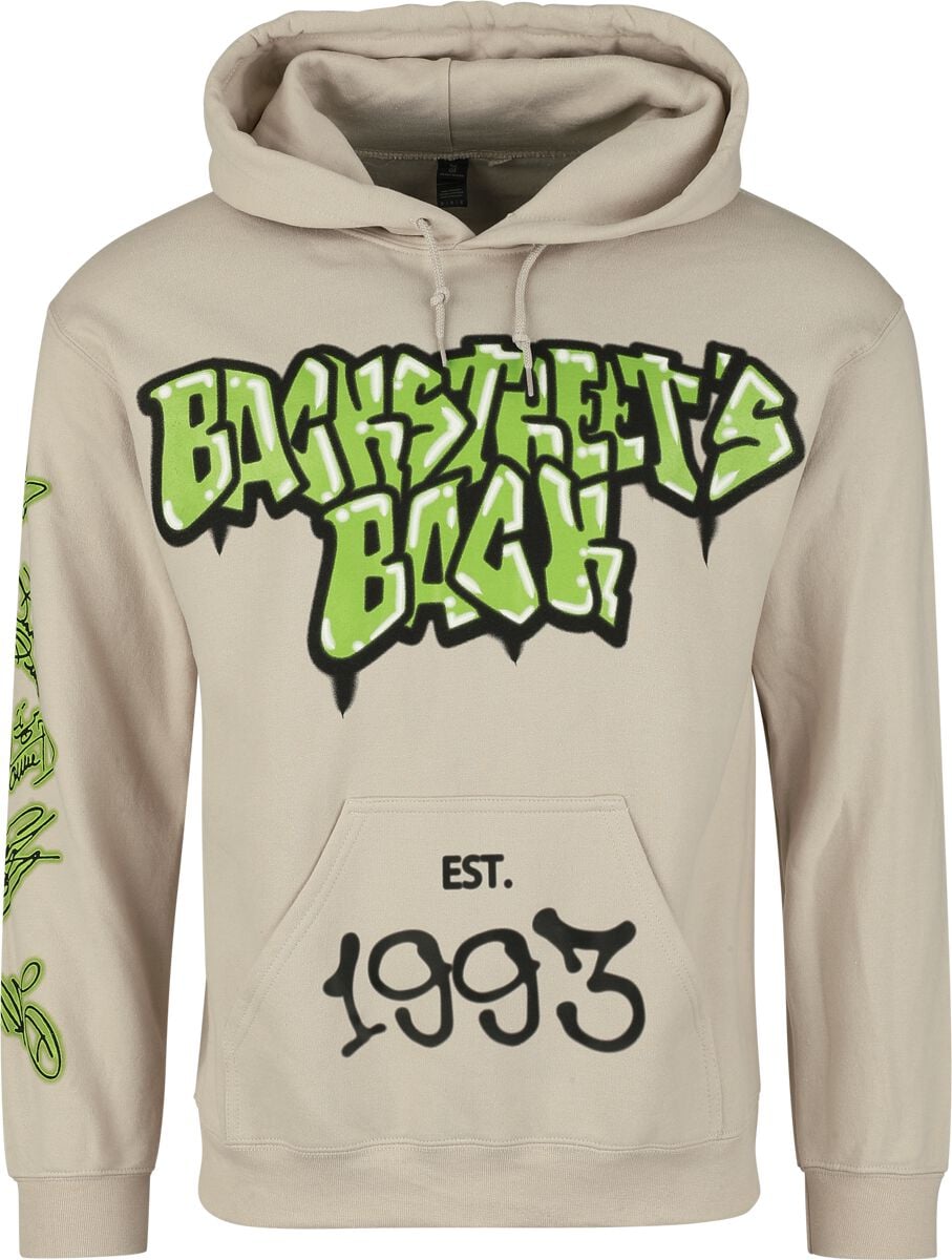 Kapuzenpullover - Backstreets Back Alright - S bis 3XL - für Männer - Größe 3XL - sand - Lizenziertes Merchandise! - Männer - male