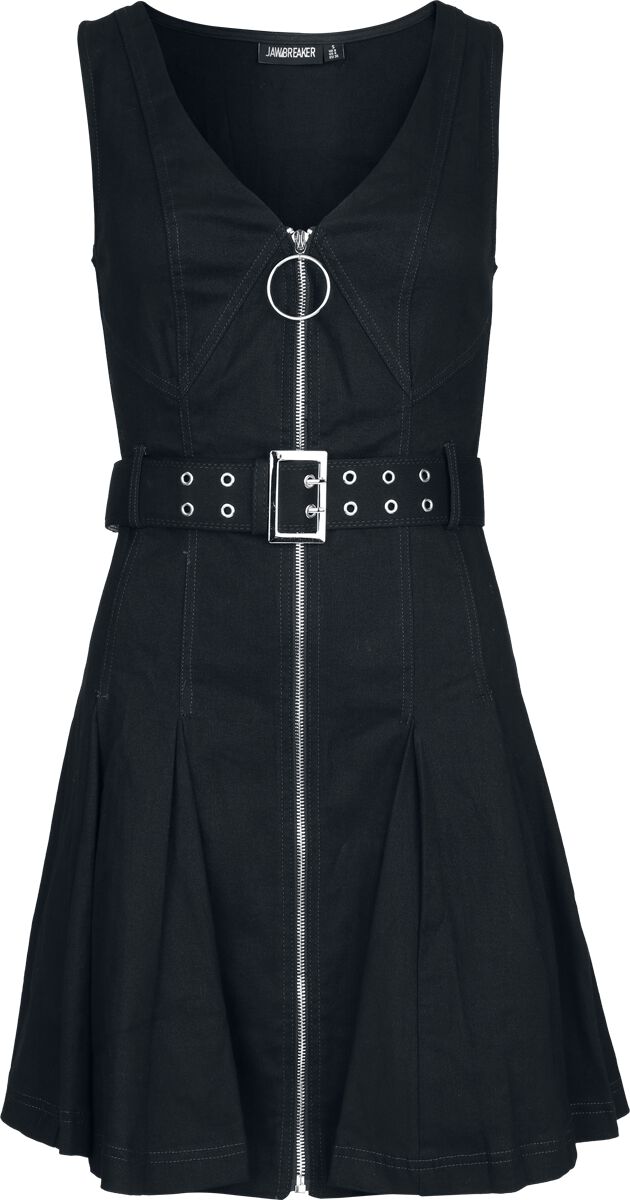 Kort kjole Rockabilly av Jawbreaker - Denim Mini Kjole - Damer - svart