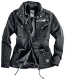 Ladies Army Field Jacket, Black Premium by EMP, Winterjacke