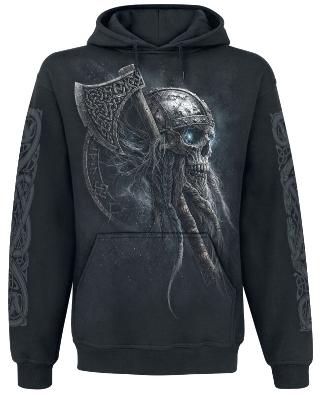 Spiral Kapuzenpullover - Viking Rampage - XL bis 3XL - für Männer - Größe 3XL - schwarz