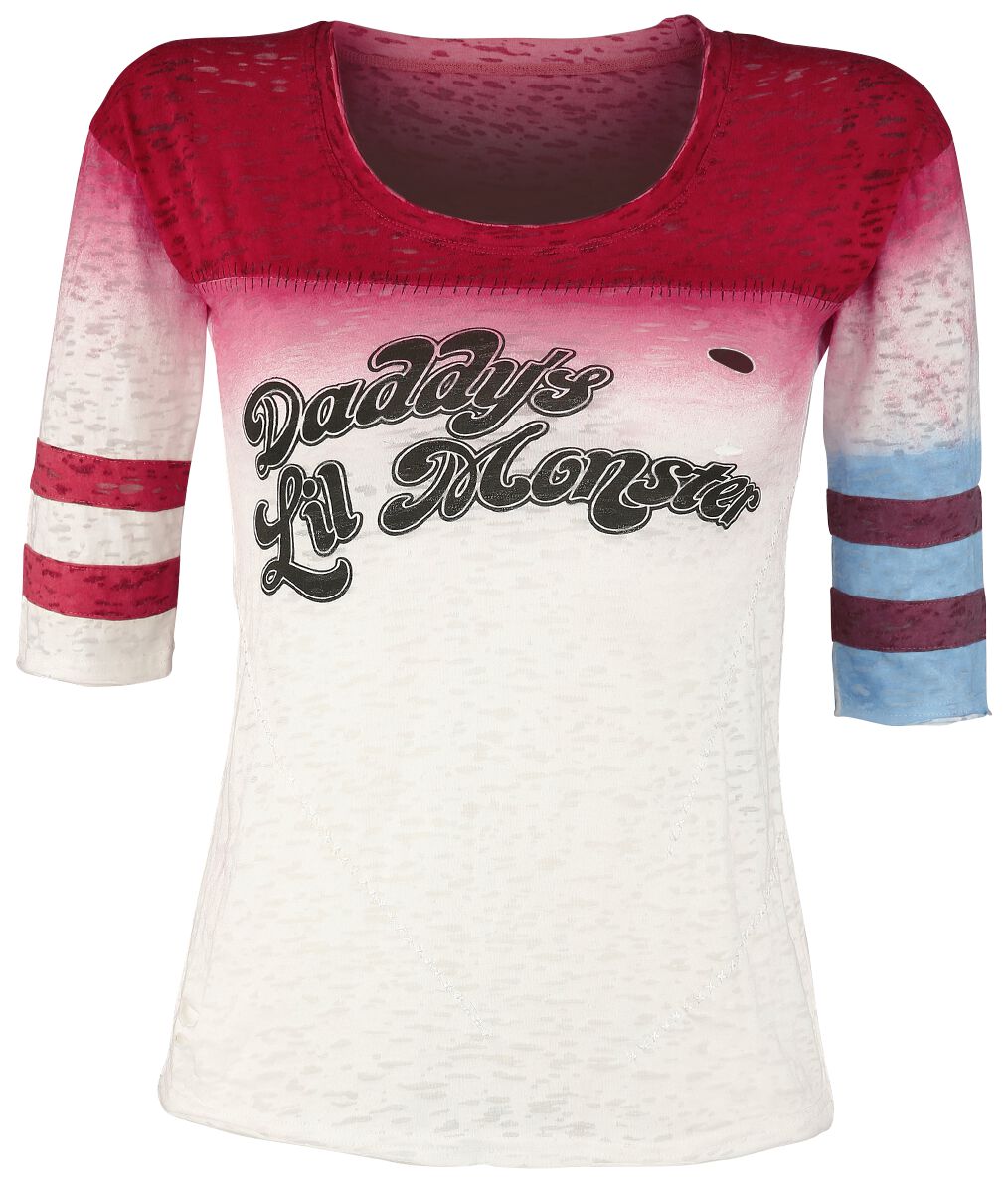 Levně Suicide Squad Harley Quinn - Daddy's Little Monster Dámské tričko s dlouhými rukávy vícebarevný