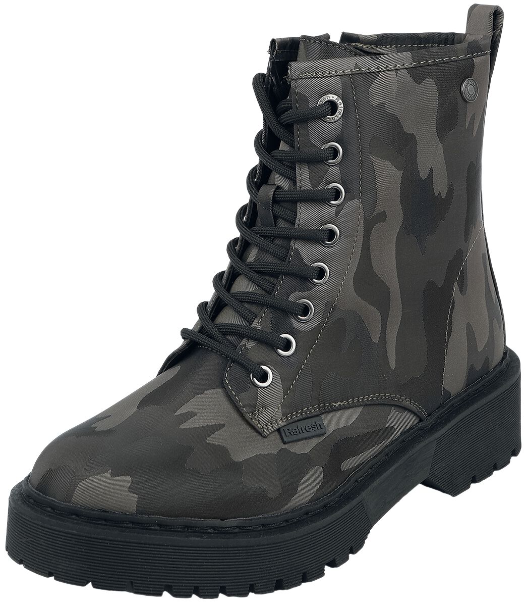 Refresh - Camouflage/Flecktarn Boot - Camo Boot - EU36 bis EU41 - für Damen - Größe EU37 - camouflage