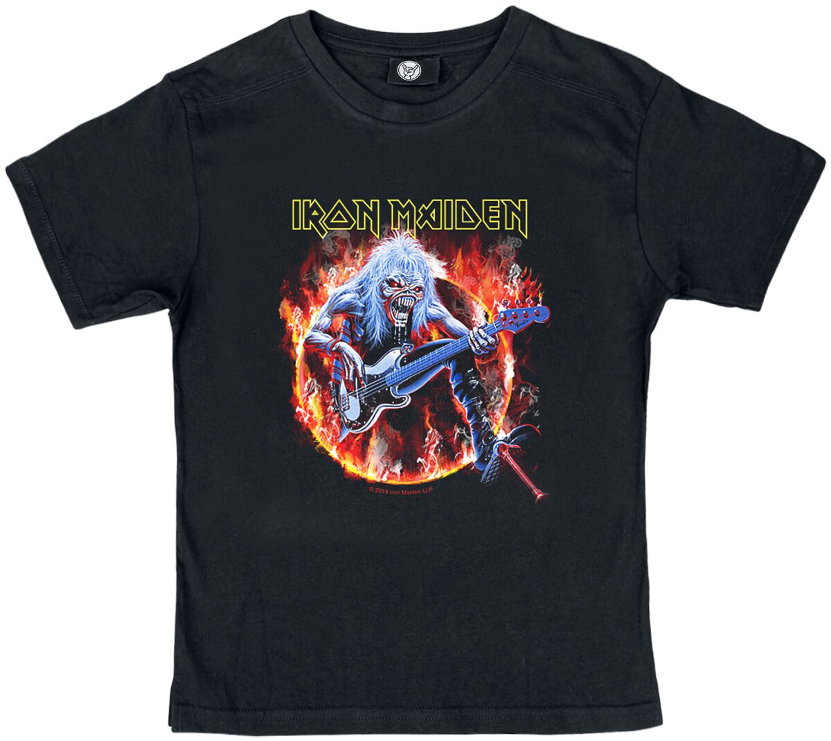 Iron Maiden T-Shirt für Kleinkinder - Metal-Kids - Fear Live Flame - für Mädchen & Jungen - schwarz  - Lizenziertes Merchandise!