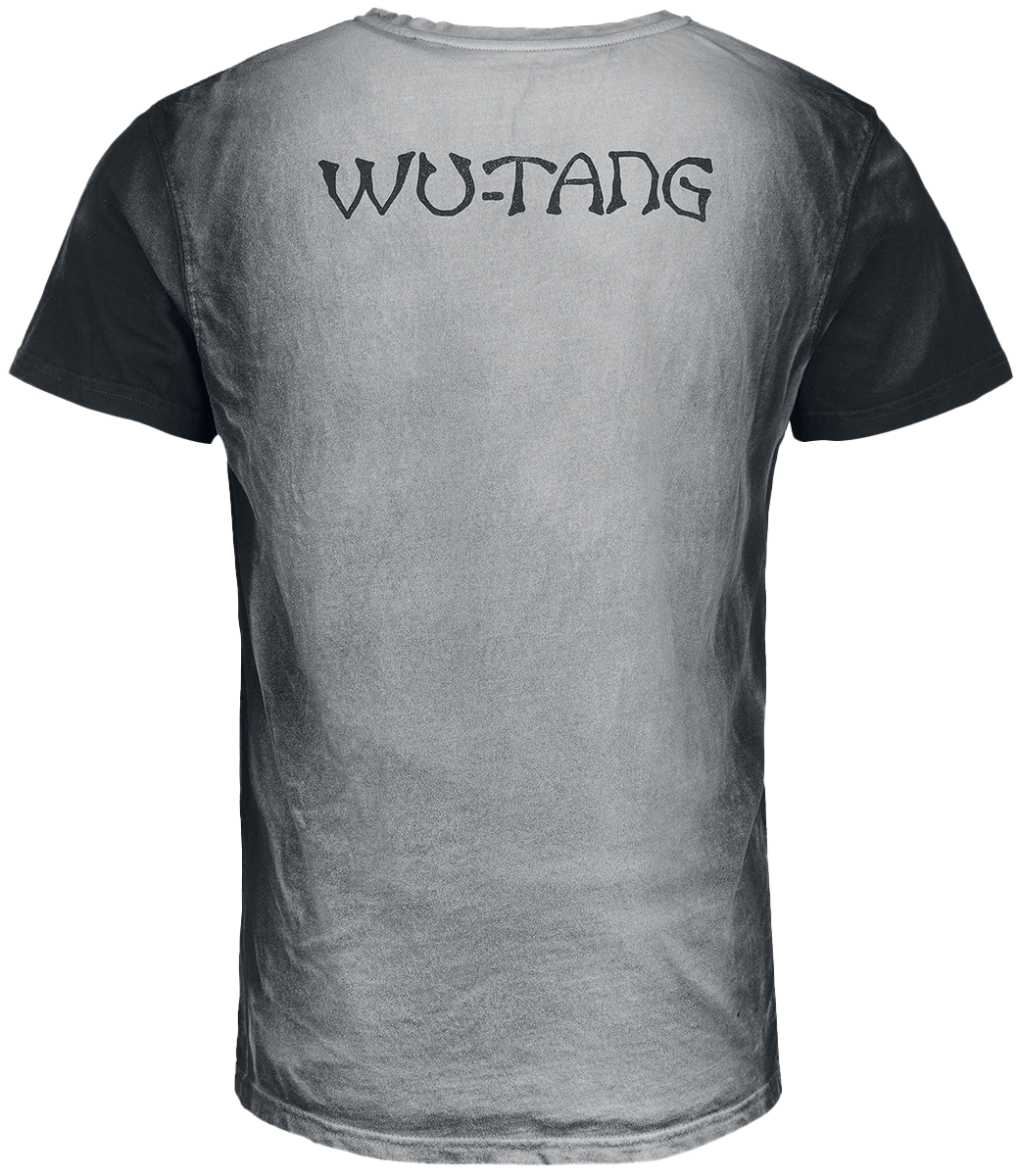 Wu-Tang Clan T-Shirt - S bis XXL - für Männer - Größe S - hellgrau/schwarz  - Lizenziertes Merchandise!