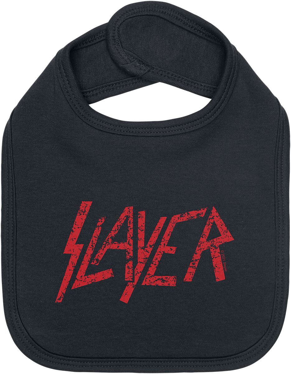 Image of Slayer Metal-Kids - Logo Baby Lätzchen schwarz