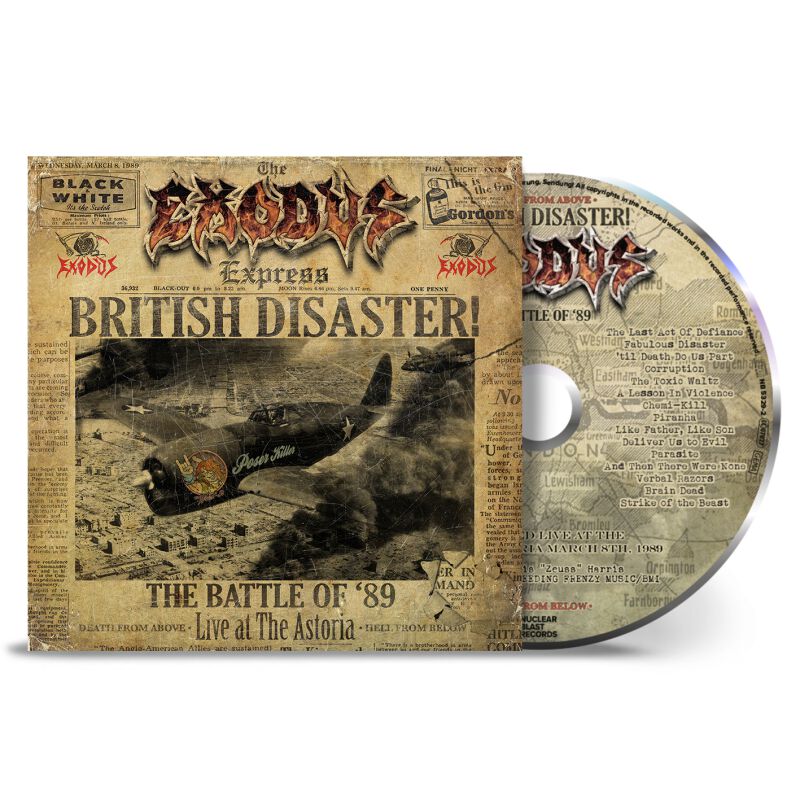 British disaster: The battle of `89 (Live at the Astoria) von Exodus - CD (Digipak)