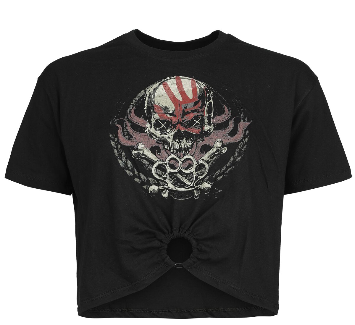 Five Finger Death Punch T-Shirt - 100% Pure - L bis XXL - für Damen - Größe L - schwarz  - Lizenziertes Merchandise!