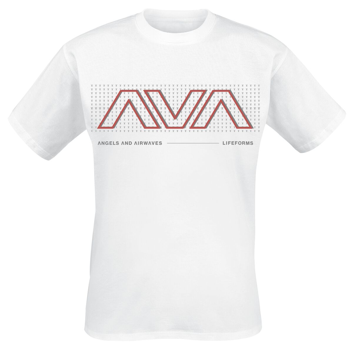 Image of Angels & Airwaves Lifeforms Patterned Box T-Shirt weiß