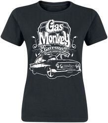 Logo And Car, Gas Monkey Garage, T-Shirt