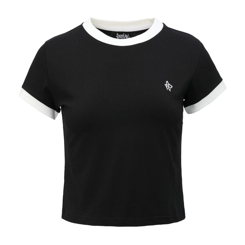T-Shirt Di Forplay - Crop T-Shirt Black - S A Xxl - Donna - Nero