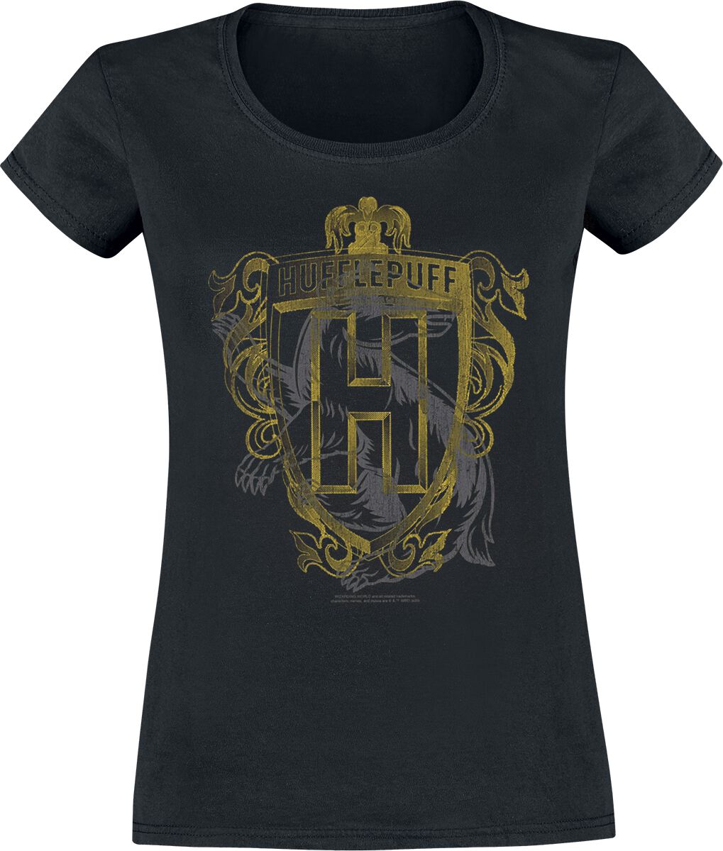 Harry Potter Hufflepuff - Badger Crest T-Shirt black