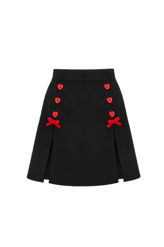 Short - COLLEEN SKORTS - XS bis XL - für Damen - Größe M - schwarz/rot - Frauen - female