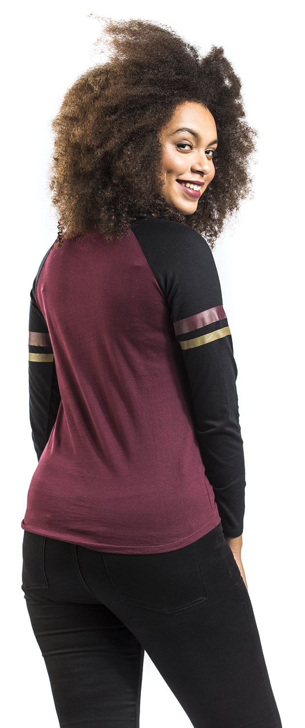 Harry Potter Gryffindor Langarmshirt rot schwarz