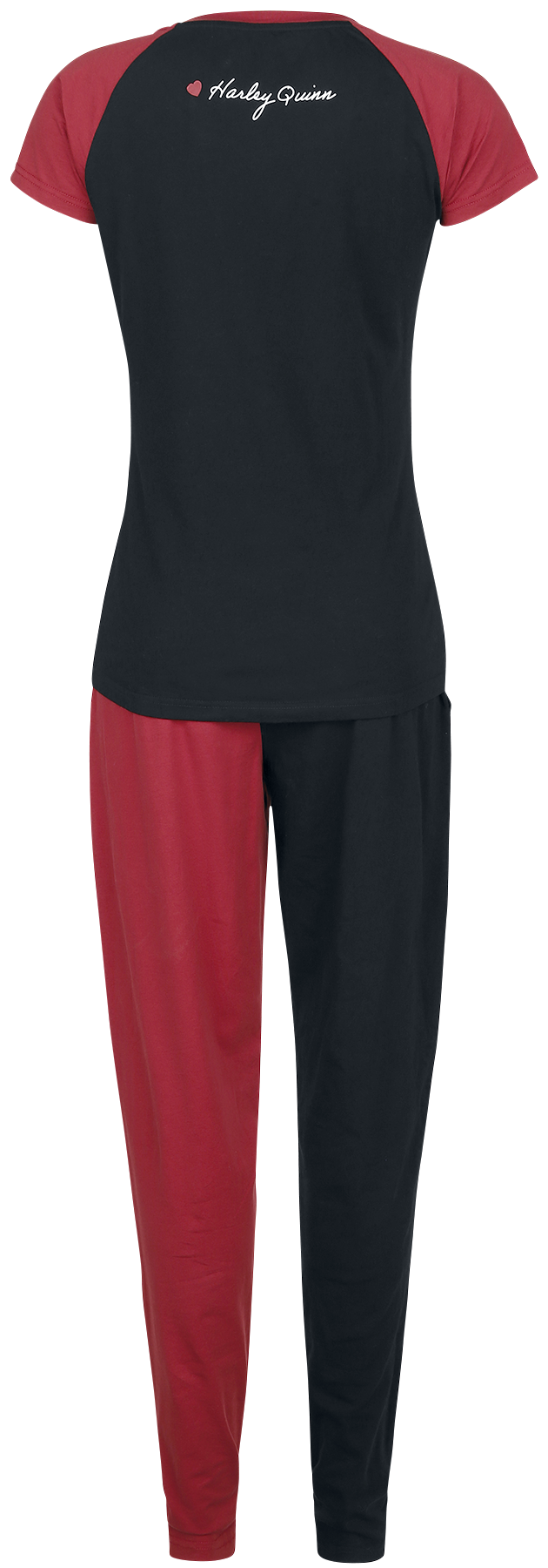 Suicide Squad 2 - Live Fast Die Clown Schlafanzug rot schwarz