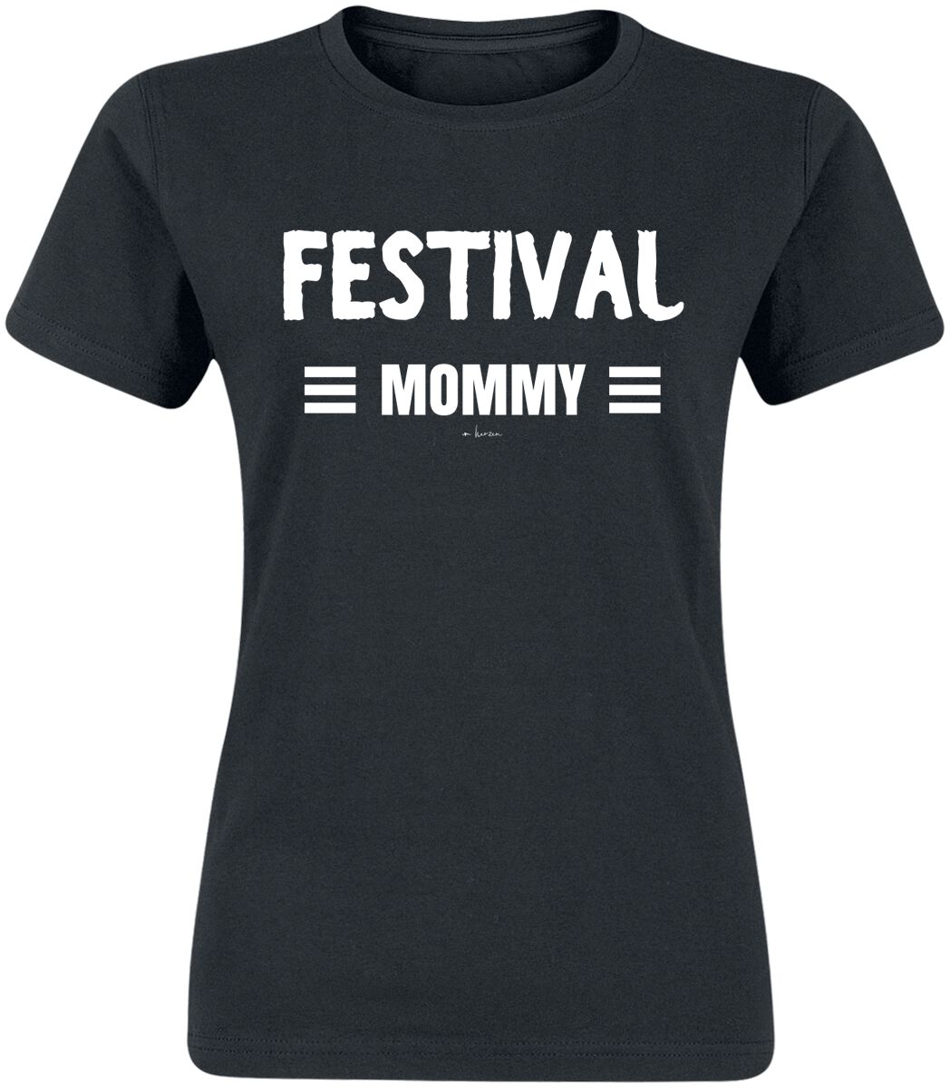 Alcohol & Party Festival Mommy T-Shirt black
