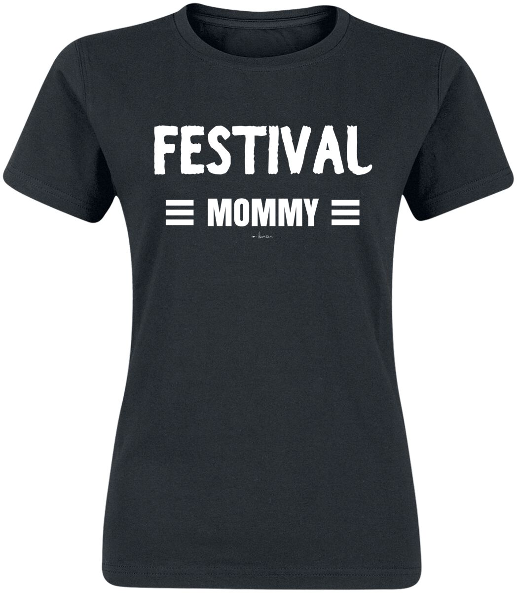 Alkohol & Party Festival Mommy T-Shirt schwarz
