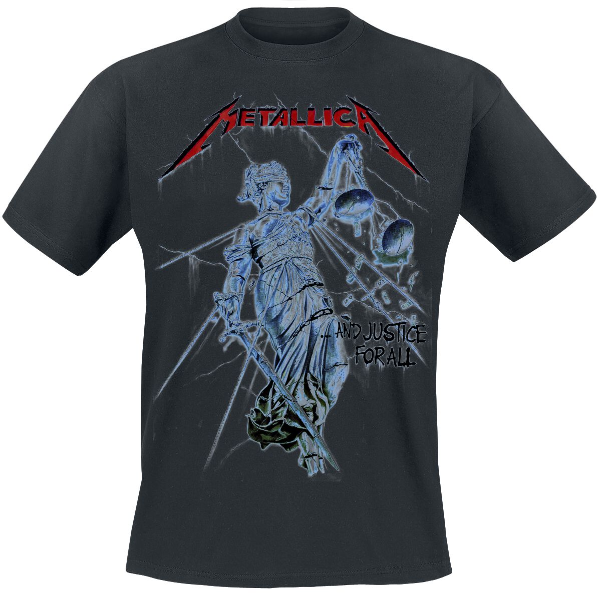 Metallica And Justice For All T-Shirt schwarz in L