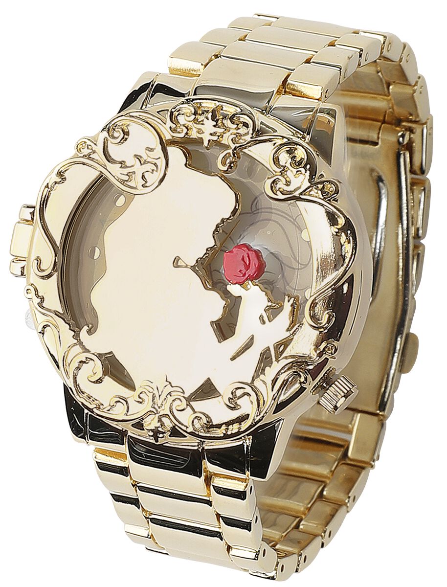 Die Schöne und das Biest - Beauty and the Beast - Disney Armbanduhren - Golden Belle - für Damen - goldfarben  - Lizenzierter Fanartikel