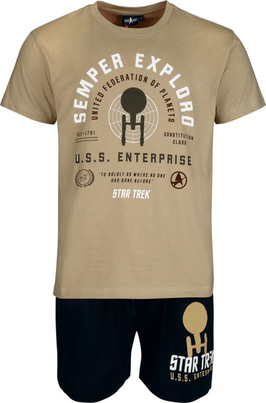 Pyjamas  av Star Trek - Semper Exploro - Herr - flerfärgad
