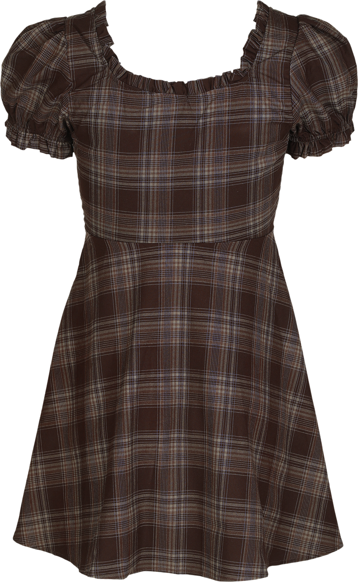 0000001400007 - Nocturne Nights - Morning Meadow Dress Kurzes Kleid braun in XL 0000001400007 - Nocturne Nights - Morning Meadow Dress Kurzes Kleid braun in XL