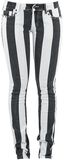 Wide Stripe Skarlett (Slim Fit), Gothicana by EMP, Stoffhose