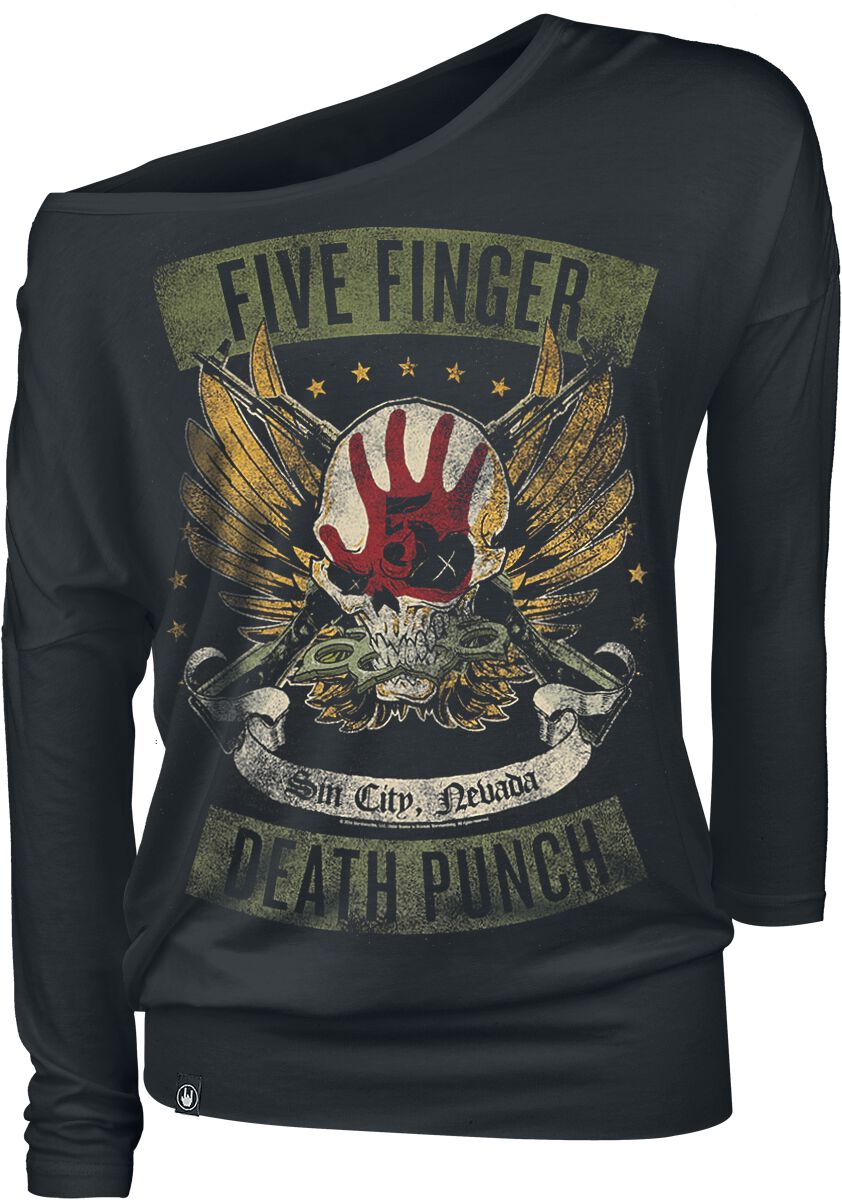 Image of Five Finger Death Punch Wicked Girl-Longsleeve schwarz