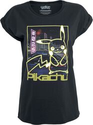 Pikachu - Neon, Pokémon, T-Shirt