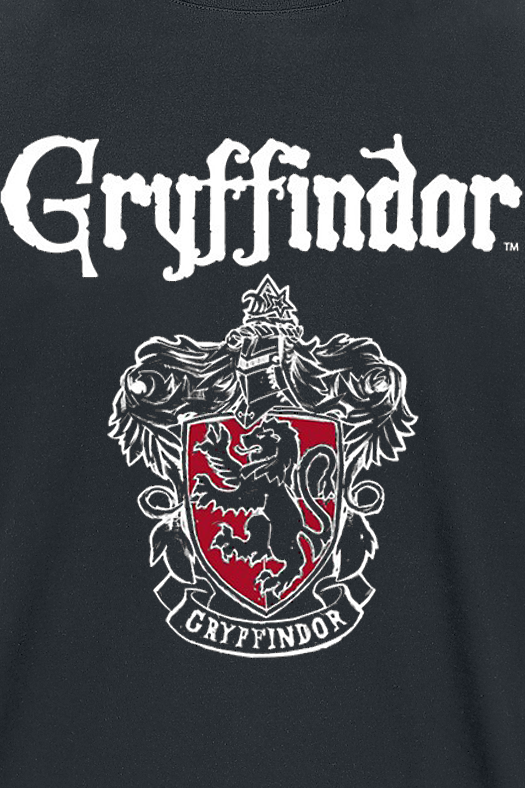 Harry Potter Gryffindor - Wappen T-Shirt schwarz