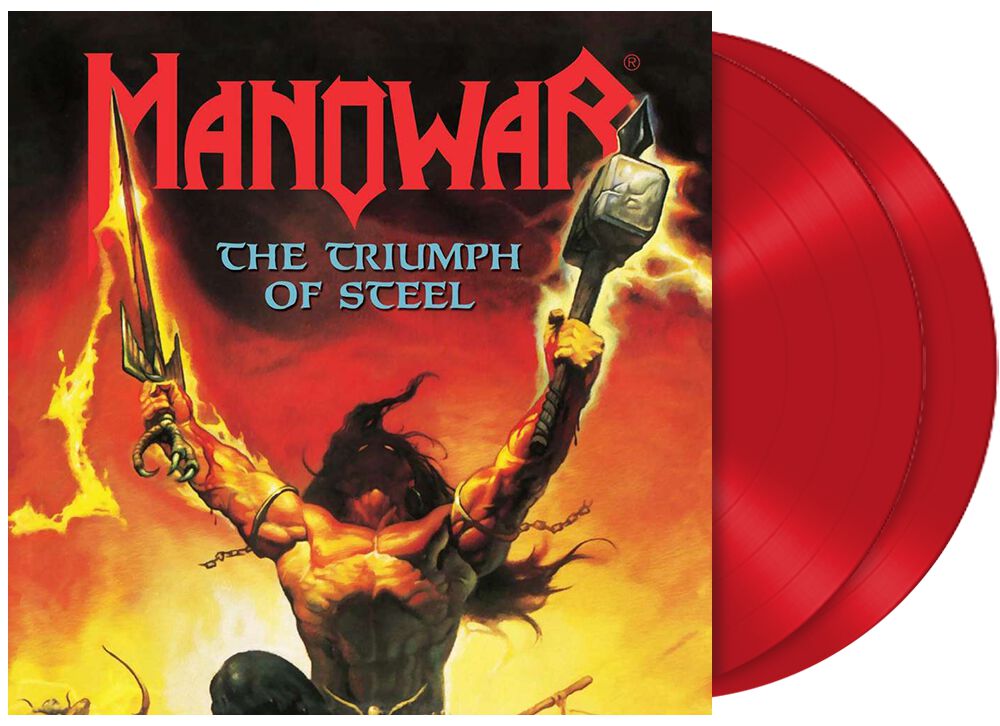 Manowar Triumph of steel LP red