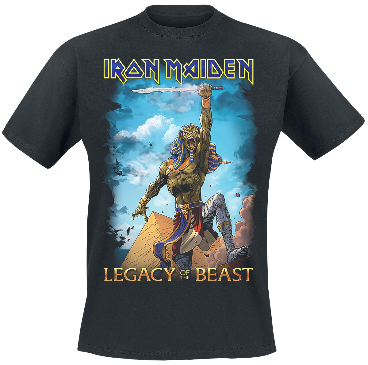 Iron Maiden T-Shirt - Pharaoh - S bis 4XL - für Männer - Größe M - schwarz  - Lizenziertes Merchandise!