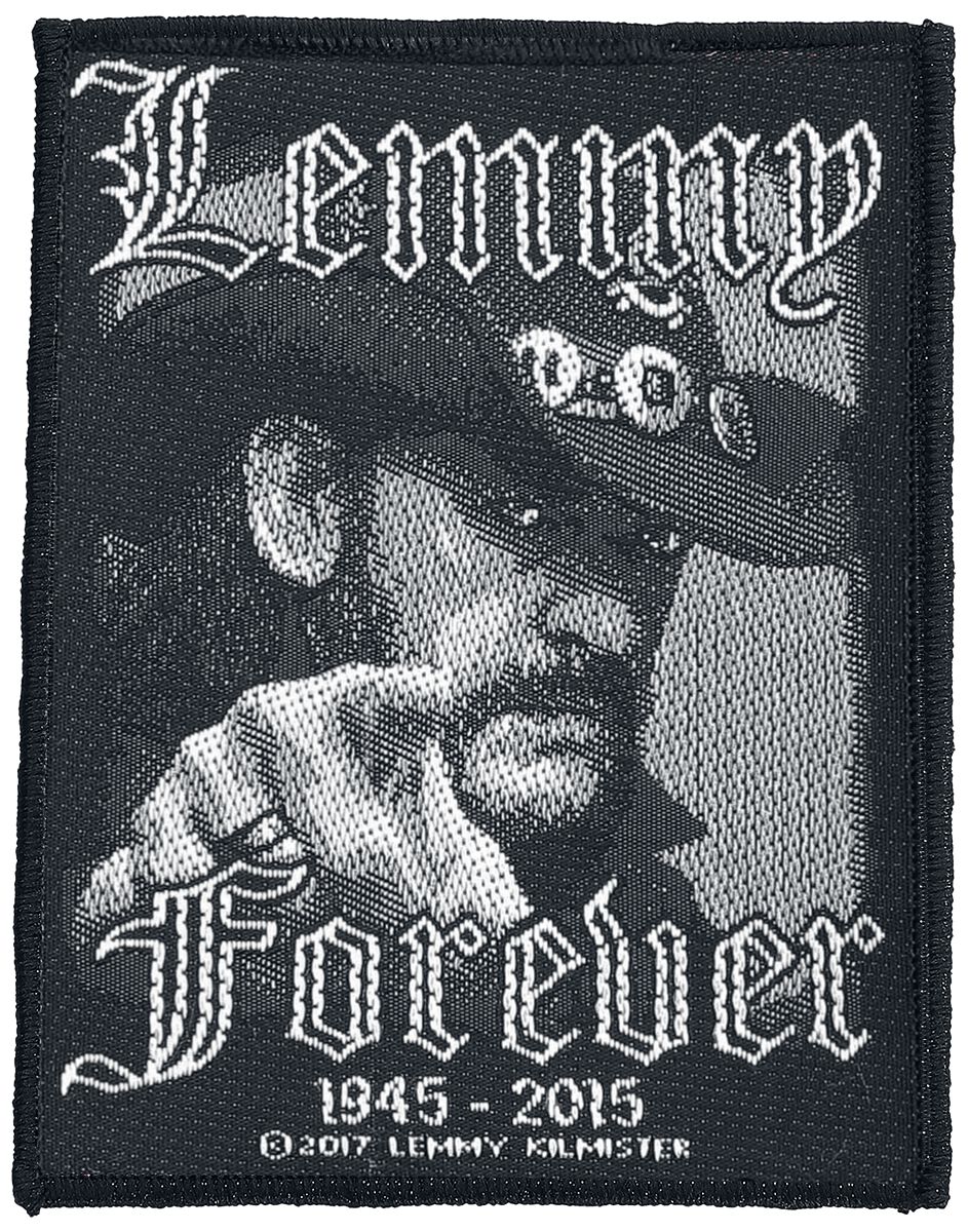 Motörhead Lemmy Kilmister - Forever  Patch  schwarz/weiß