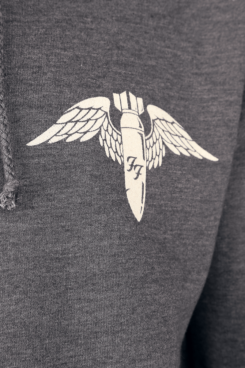 Foo Fighters There Is Nothing Left Kapuzenjacke charcoal meliert