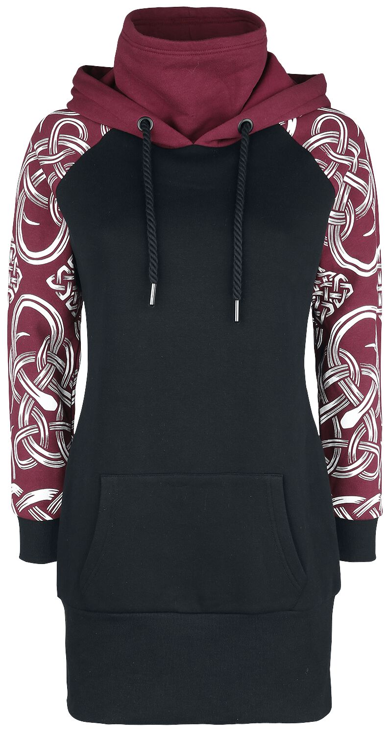 Image of Miniabito di Black Premium by EMP - Hooded dress with Celtic decorations - S a 5XL - Donna - nero