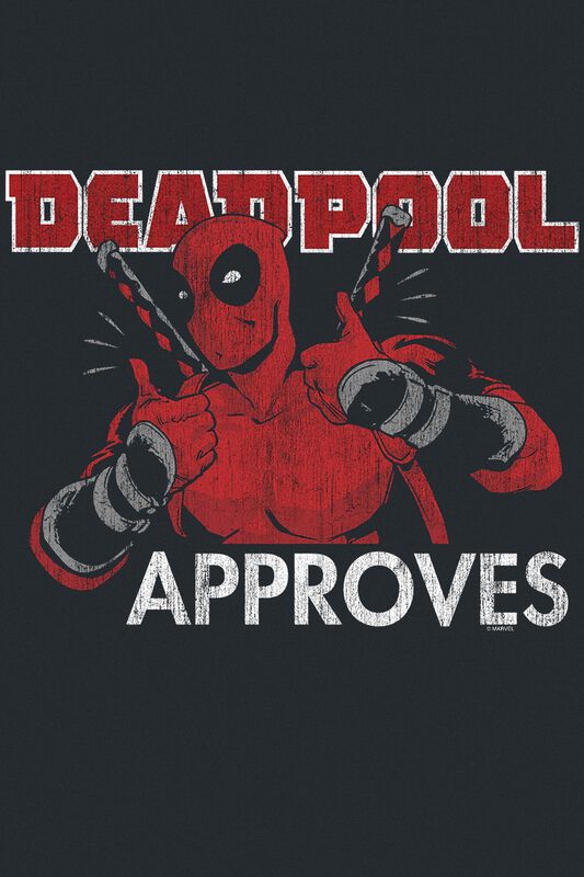 Große Größen Männer Approves | Deadpool T-Shirt