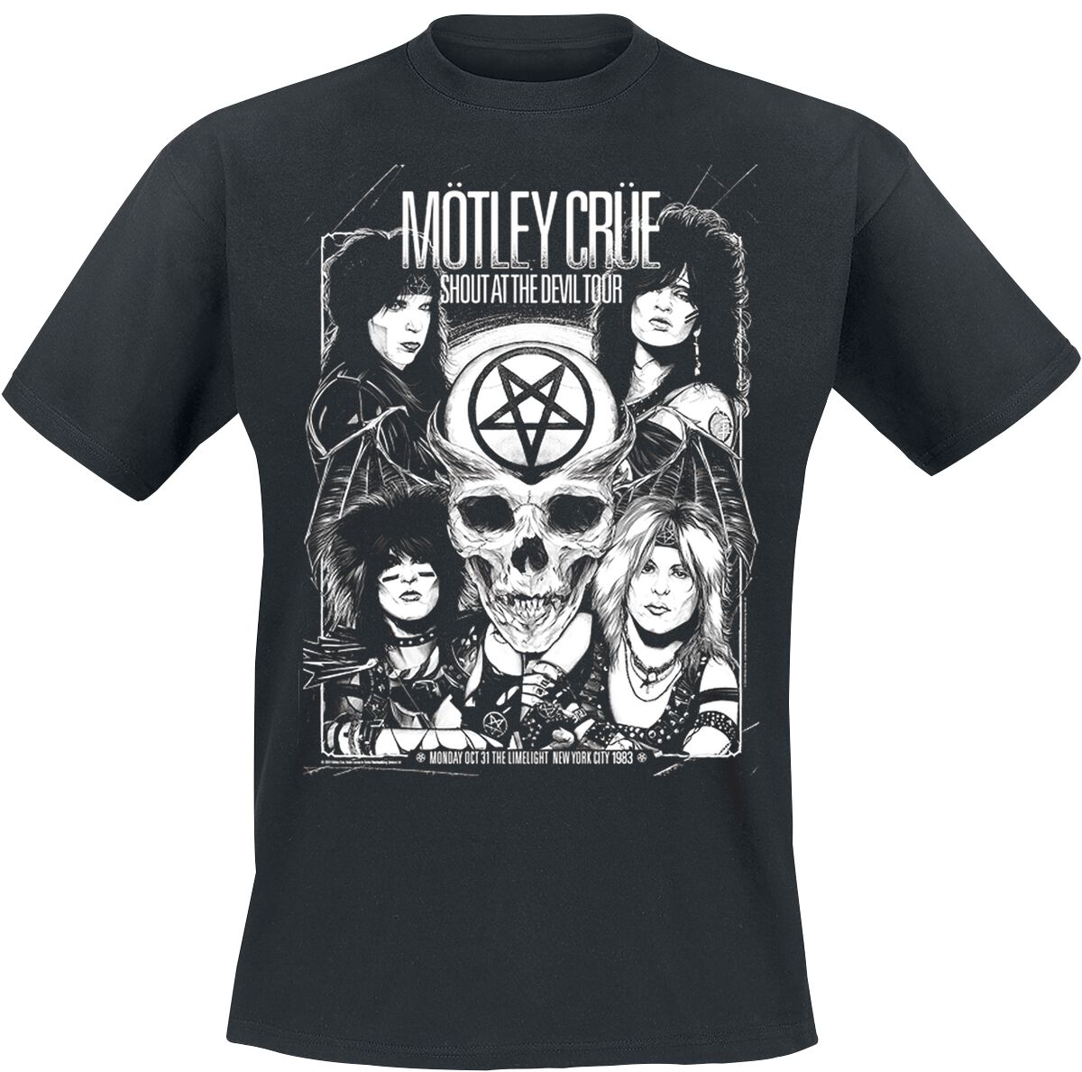 Mötley Crüe NYC83 T-Shirt black