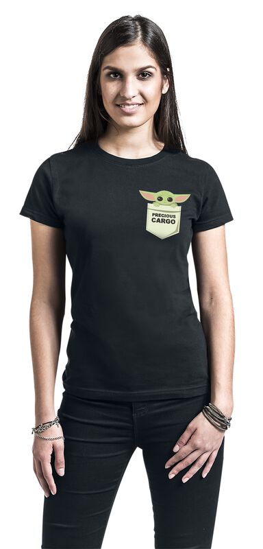 Große Größen Frauen The Mandalorian - Pocket - Grogu | Star Wars T-Shirt