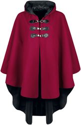 rotes Cape mit Kapuze, Gothicana by EMP, Cape