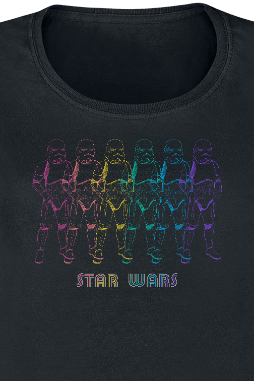 Star Wars Rainbow Troopers T-Shirt schwarz
