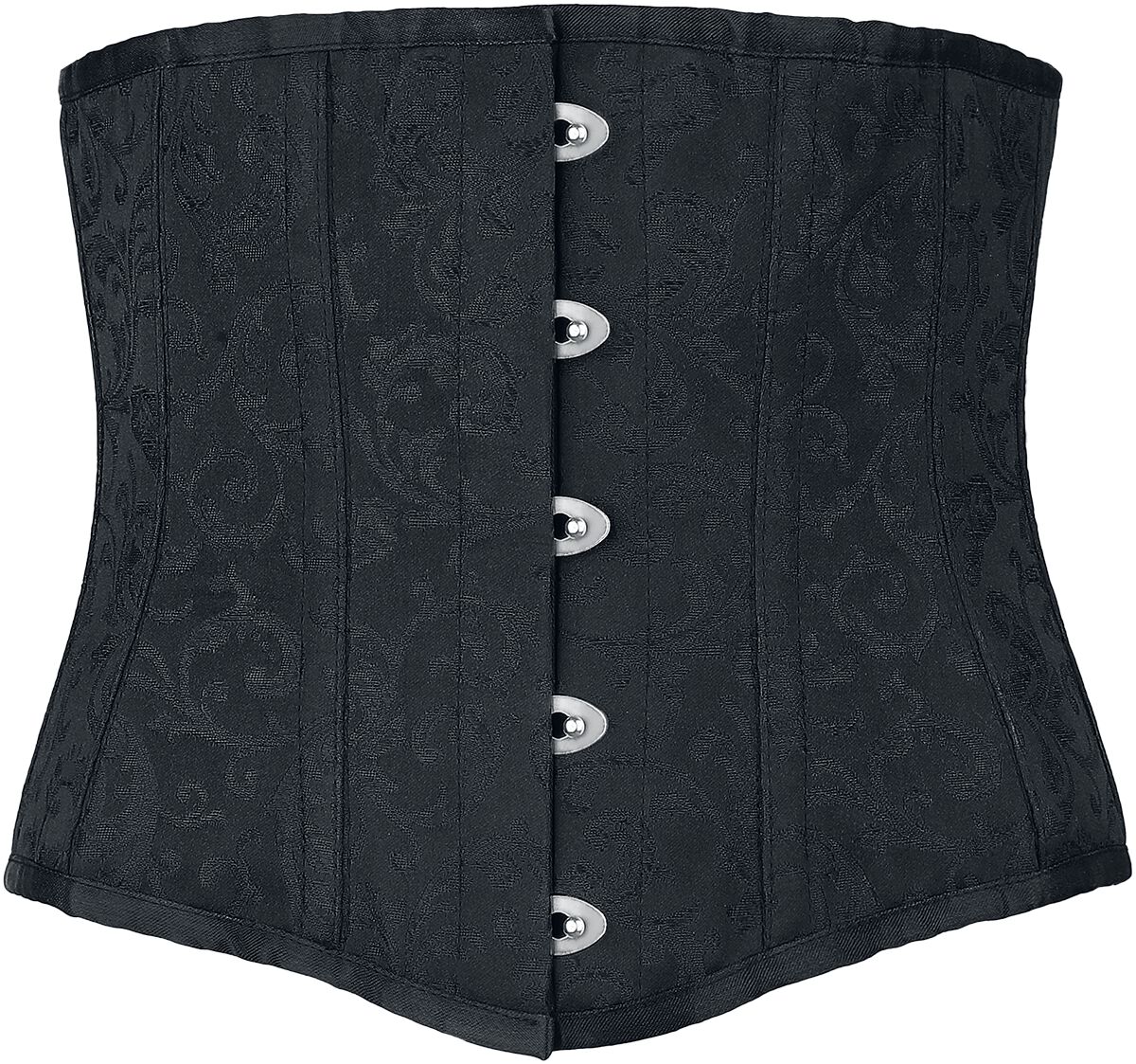 Image of Corsetto di Gothicana by EMP Under-bust corset with brocade pattern - S a XXL - Donna - nero