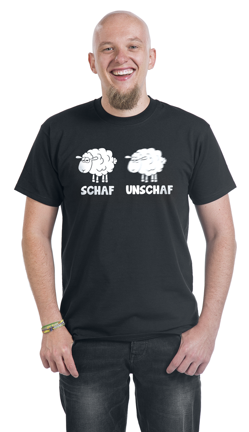Tierisch Schaf Unschaf T-Shirt schwarz