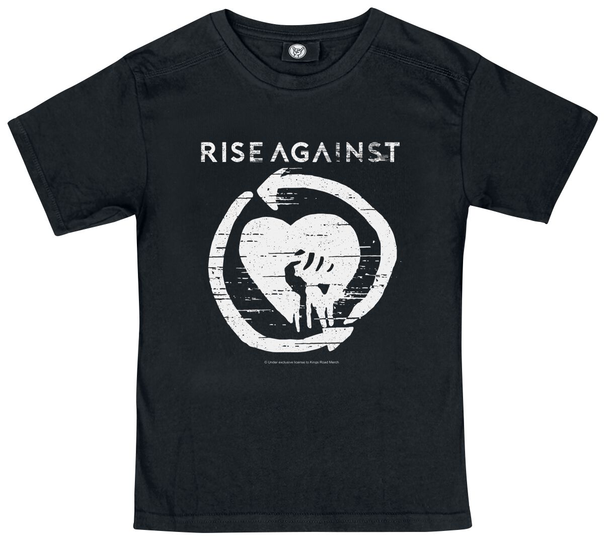 Rise Against Metal Kids - Heart Fist T-Shirt black