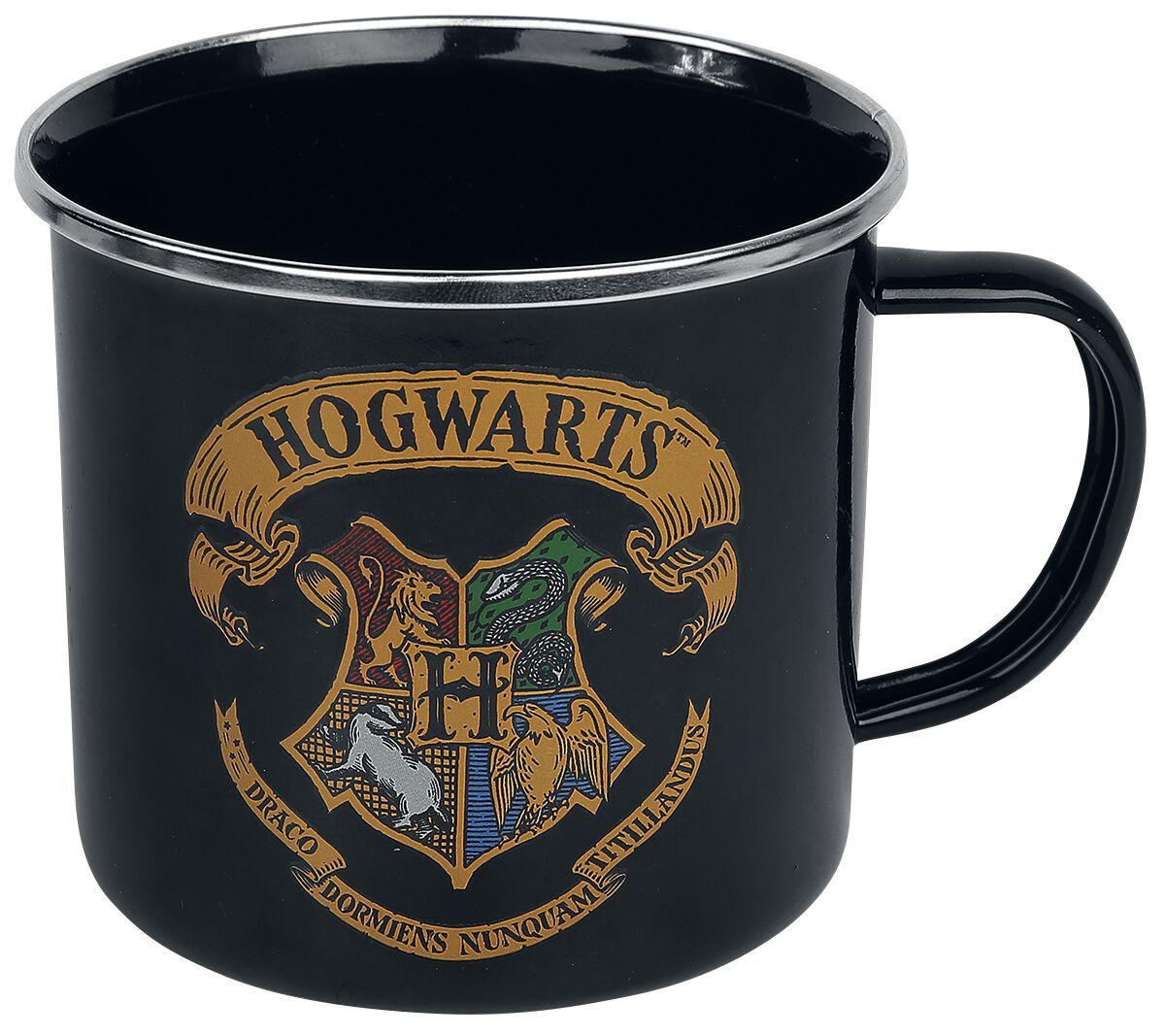 Harry Potter Tasse - Hogwarts - schwarz  - Lizenzierter Fanartikel