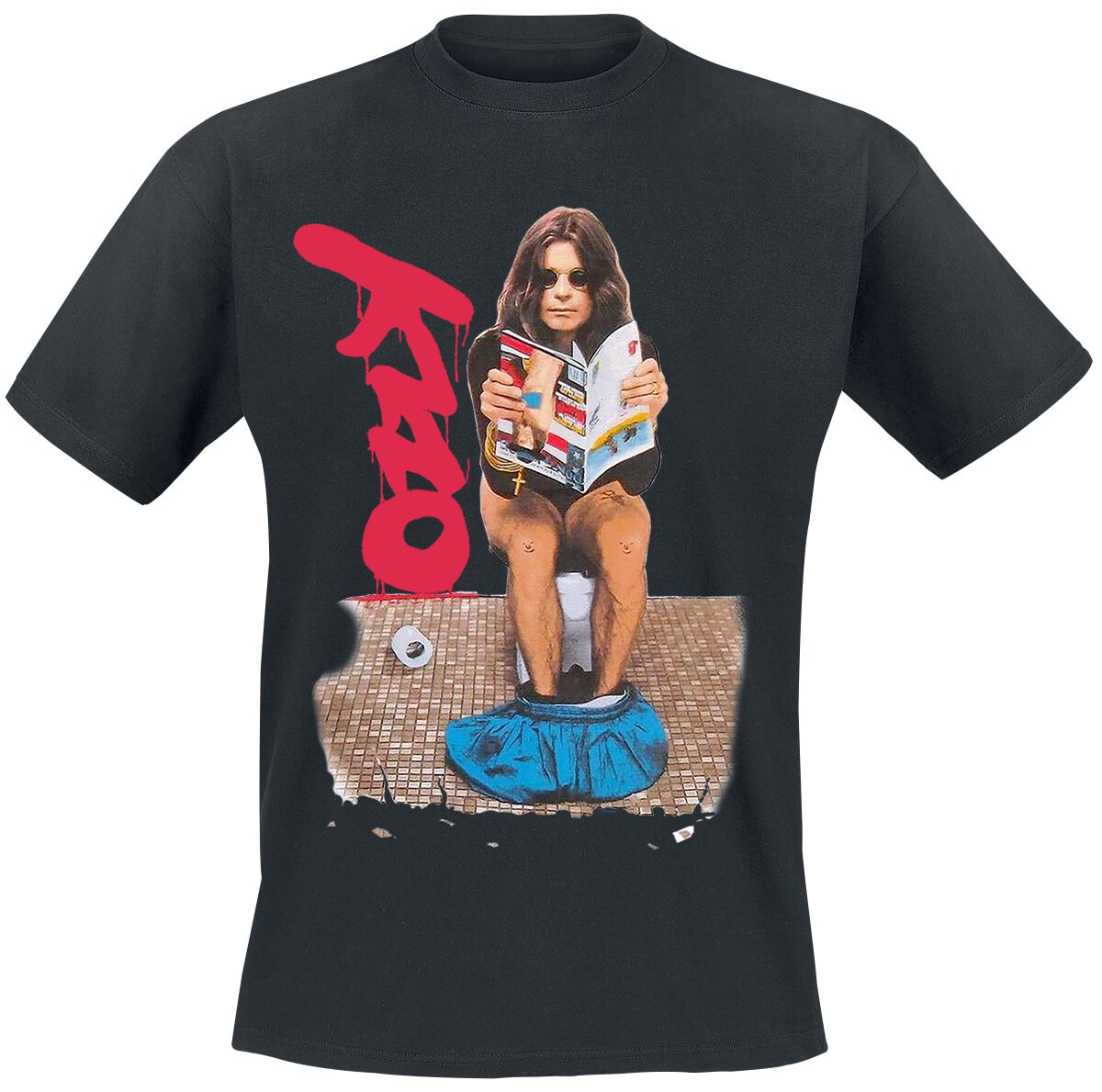 Ozzy Osbourne Toilet T-Shirt schwarz Ozzy Osbourne Toilet T-Shirt schwarz