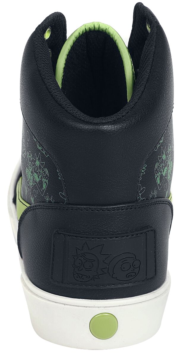 Galactic Sneaker high schwarz/grün von Rick And Morty